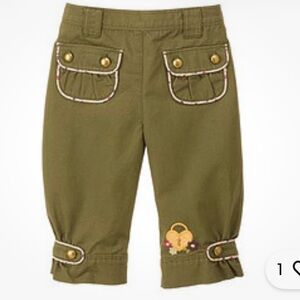 Gymboree Olive Green Kids Pants with Embroidery